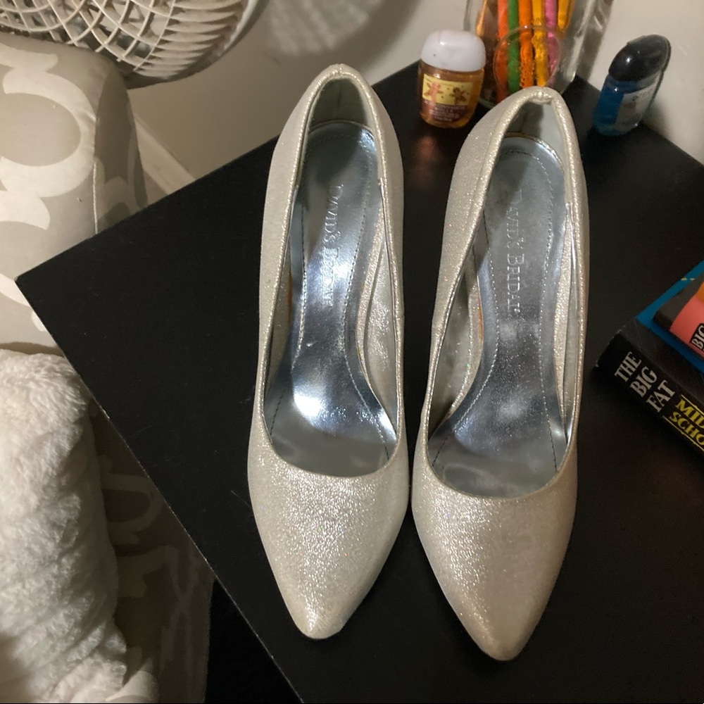 Womens silver heels
